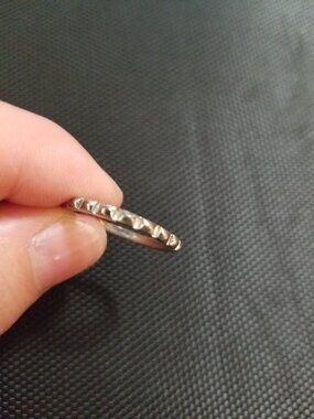 Bottle Cap / Silver-Stud Ring